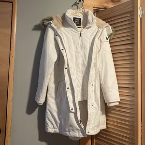 White long winter coat